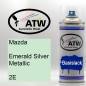 Preview: Mazda, Emerald Silver Metallic, 2E: 400ml Sprühdose, von ATW Autoteile West.